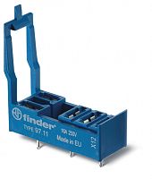 Розетка для монтажа на плате для реле 46.61, в комплекте пластиковая клипса | код 9711 | FINDER