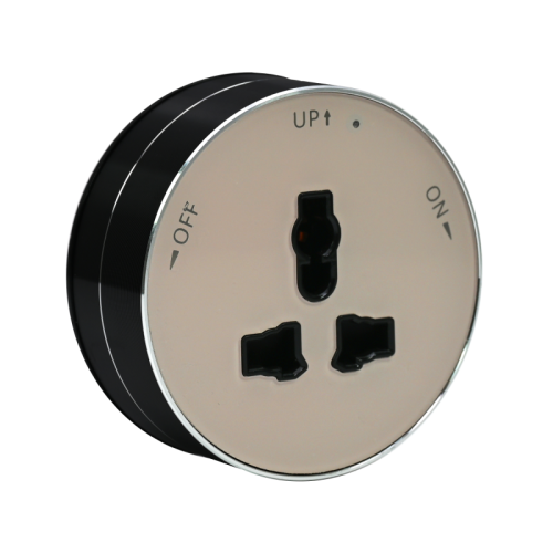 Розетка MultiTrack 13А 250В универс. круглая тип MTK13 песочн. SE MTK13002P фото 3