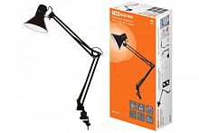 Светильник струбцина 220В, 40Вт, E27 черный TDM | код SQ0337-0028 | TDM