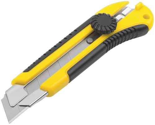 Нож технический 25мм усилен. прорезин. вращ. прижим FIT 10326