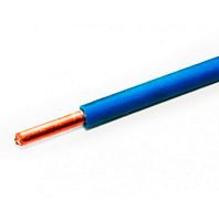 Провод силовой ПуВнг (А)-LS 1х4 синий бухта однопроволочный | код 0760603000 | Алюр