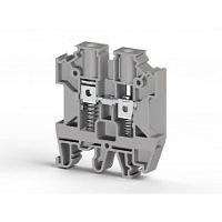 304 518, Клеммник на DIN-рейку с пружиной 6мм.кв. (коричневый), AVK-Y6 | код 0.0.0.3.04518 | KLEMSAN