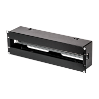 Панель 19 с DIN-рейкой, 3U, Ш481хВ133хГ97мм, черная | код TLK-EP25-3U-BK | TLK