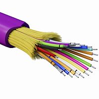 Кабель волоконно-оптический, распределительный, арамидные упрочняющие нити, для внутренней прокладки, нг(А)-HF, 18 ОВ, категория OM4 | код RNDT4C18MG01 | DKC