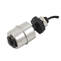 Поплавковый датчик уровня жидкости, вертикальное исполнение, -20 +80 С, соединение- резьба 1/8PF полипропилен, кабель 500 мм, поплавок D=25 мм нерж. сталь | код IL-BA-V-P1/8PF-S25 | INNOLEVEL