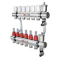 Коллекторная группа со встр. расх. в сборе, 1"х12 вых. Евроконус 3/4" | код. VTc.596.EMNX.0612 | VALTEC