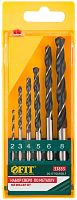 Набор сверл по металлу HSS черненых, 6 шт (2-3-4-5-6-8 мм) | код 33853 | FIT