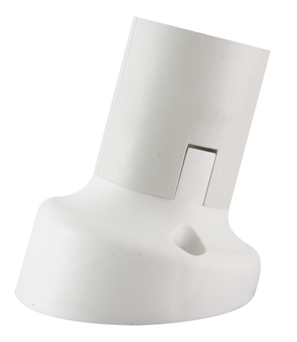 Патрон Е27 настенный, термостойкий пластик, наклонный, белый, Б/Н TDM | код SQ0335-0042 | TDM