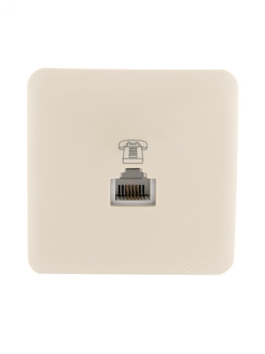 VIOLA Розетка телефонная евро крем (12шт/144шт) | код 751-0300-137 | Lezard VIOLA Розетка телефонная евро крем (12шт/144шт) | код 751-0300-137 | Lezard