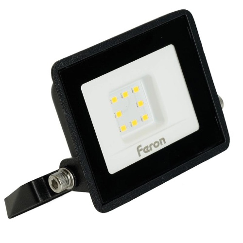 Прожектор светодиодный 2835 SMD 10Вт 4000К IP65 AC230В/50Гц черн. LL-918 FERON 29490
