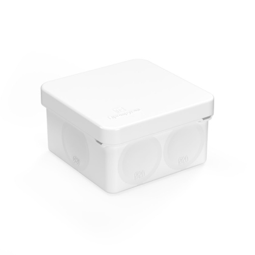 Коробка распределительная 60-0200-9003 для прямого монтажа двухкомпонентная безгалогенная (HF) белая 70х70х40 (150шт/кор) Промрукав | код 60-0200-9003 | ПРОМРУКАВ