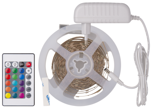 Лента светодиодная 95 146 NLS-SET-04 RGB 5м 60шт/м адаптер 1м IP20 Navigator | код 95146 | NAVIGATOR