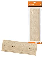 Накладка на бревно деревянная универсальная НБУ 1Пх4 92х319 мм, береза TDM | код SQ1821-0424 | TDM