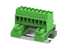 MC-PC5.08V04C-T Разъём штекерный MC, шаг 5.08мм,4 конт. для DIN-рейки,зел., шт | код MC-PC5.08V04C-T | SUPU