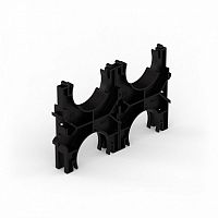 Кластер для двустенных труб d50 мм, двойной, двухсторонний (103 шт/кор) Промрукав | код PR13.02567 | ПРОМРУКАВ