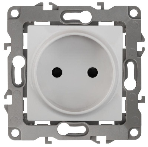 Механизм розетки 1-м СП 12 12-2105-01 16А IP20 16AX 250В 2P бел. | код Б0018254 | Эра