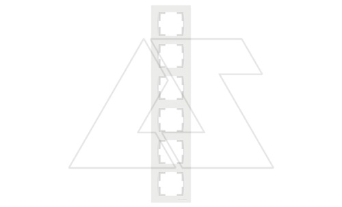 Rita - Рамка 6 постов, вертикальный монтаж, белая | код 2220-800-2601 | Mutlusan Rita - Рамка 6 постов, вертикальный монтаж, белая | код 2220-800-2601 | Mutlusan