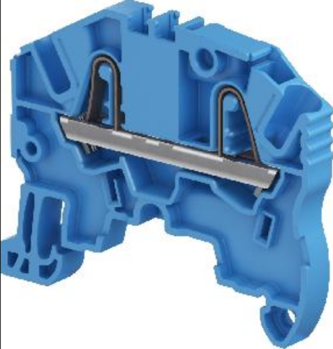 Клемма втычная ZK2.5-3P-BL синяя 2.5 мм.кв 3 зажима | код 1SNK705021R0000 | TE Connectivity ОУЭО