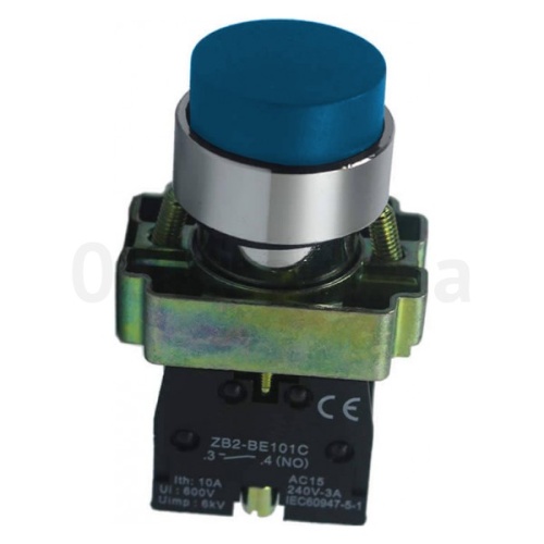 Кнопка XB2-BL61 без подсветки синий 1НО (ANDELI) | код ADL10-041 | ANDELI Кнопка XB2-BL61 без подсветки синий 1НО (ANDELI) | код ADL10-041 | ANDELI
