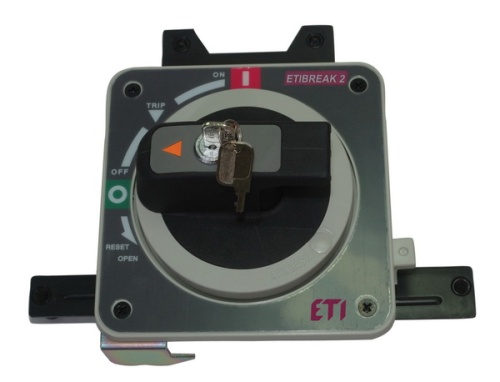 Рукоятка поворотная RO2 125 (черн./замок) | код 004671169 | ETI