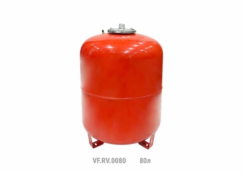 Бак расширительный вертикальный RV 80л (с мал. ножками) красн. | код VF.RV.0080 | VALFEX