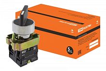 Перекл. 3 полож. SB2-BJ33 с фиксацией, длинная ручка, 2НО, d22 мм, черный, IP40 TDM | код SQ0703-0013 | TDM