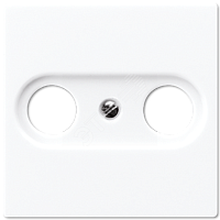 Накладка для телевизионной розетки (TV-FM) Серия A500 Материал- дуропласт Цвет- белый | код A561PLTVWW | JUNG