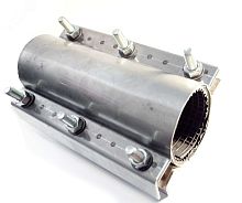 Хомут ремонтный 33-35 Х025 двухсоставной для водоснабжения неоцинкованный | код REM33-35BRN41 | Мир хомутов