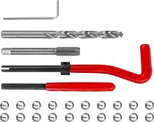 TRIS710 Набор для восстановления резьбы M7x1.0, 25 предметов | код TRIS710 | Thorvik