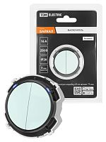 Выключатель 2-кл. 16А 250В кнопочный механизм фисташковый, Байкал TDM | код SQ1819-0124 | TDM