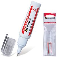 Ручка-корректор BRAUBERG Energy, 7 мл, металлический наконечник, в упаковке с подвесом, 222058 | код 222058 | BRAUBERG