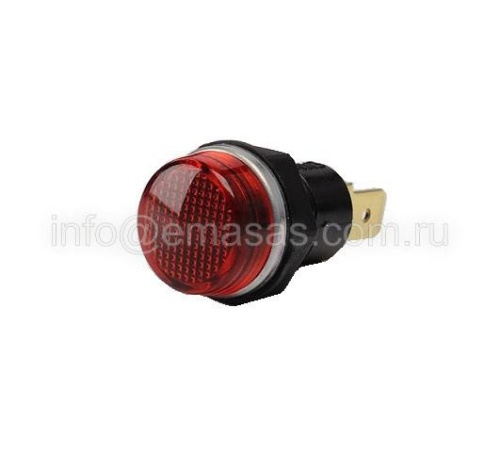 Сигнальная арматура 14мм красная с лампой 24В | код S140NK2 | EMAS Сигнальная арматура 14мм красная с лампой 24В | код S140NK2 | EMAS
