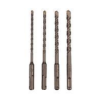 Набор буров по бетону 5-6-8-10х160мм 4шт пластик. коробка SDS PLUS | код KR-91-0405 | Kranz