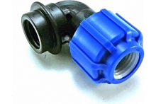 Отвод ПНД компрессионный ВР 20 х 1/2' | код 50022012 | Политэк