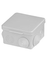 Распаячная коробка ОП для прямого монтажа 80х80х50 мм, крышка, IP54, 7 вх. инд. штрихкод TDM | код SQ1401-7512 | TDM