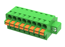 MC-RJ3.5H04P-K-0001 Разъем каб. розетка шаг 3.5, 4 конт. угловая, push-in. с фланцевым креплением, шт | код MC-RJ3.5H04P-K-0001 | SUPU
