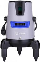 Уровень лазер. Deko LL57 PRO SET 1 2кл.лаз. 635нм цв.луч. красный 5луч. (065-0103) | код 1563344 | DEKO