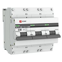 Автоматический выключатель 3P 80А (C) 10kA ВА 47-100M без теплового расцепителя PROxima | код  mcb47100m-3-80C-pro | EKF
