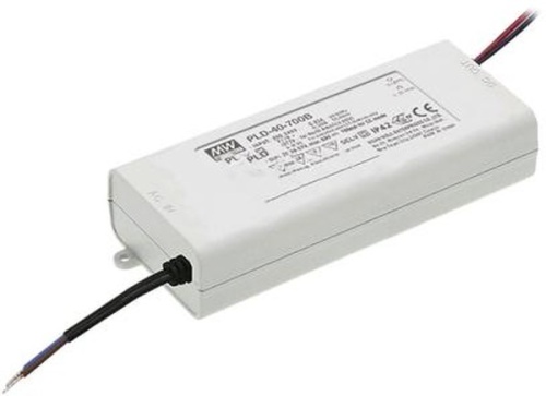 Источник питания AC-DC, 40Вт, ККМ, стабилизация тока, вход 180…295В AC, 47…63Гц, выход 1.05A/22…38В, изоляция 3750В AC, в кожухе 128х60х31.5мм, -30…+50С | код PLD-40-1050B | MeanWell Источник питания AC-DC, 40Вт, ККМ, стабилизация тока, вход 180…295В AC, 47…63Гц, выход 1.05A/22…38В, изоляция 3750В AC, в кожухе 128х60х31.5мм, -30…+50С | код PLD-40-1050B | MeanWell