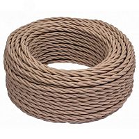 Ретро провод 3х2.5 капучино(50м) | код B1-435-716-50 | Bironi