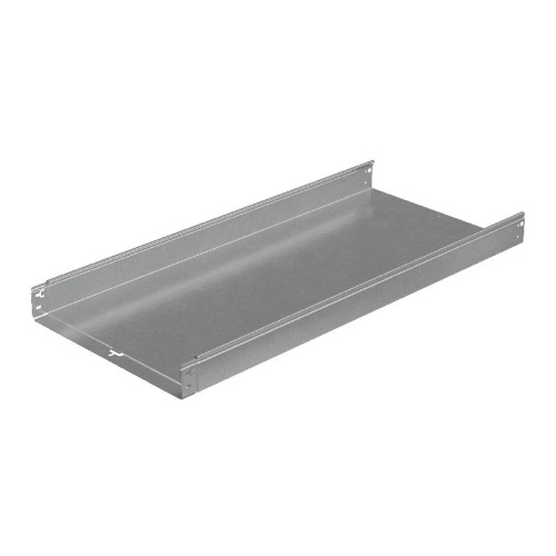 Лоток листовой неперфорированный 500х80 L3000 сталь 1мм "Быстрый монтаж ПЛЮС" LNplus80-500-1.0-3000 оцинк. КМ PL0351