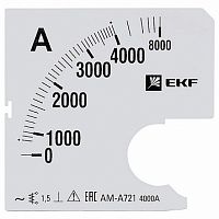 Шкала сменная для A721 4000/5А-1,5 |  код. s-a721-4000 |  EKF
