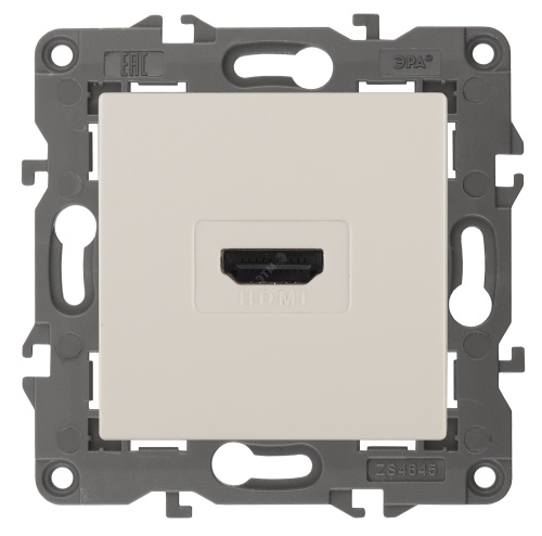 Розетка HDMI, Эра Elegance, сл.кость, 14-3114-02 | код Б0034333 | ЭРА