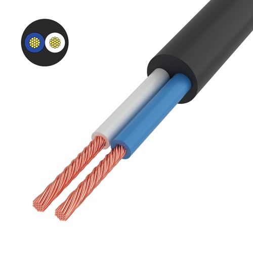 Провод соединительный ПВС 2x1,5 мм кв, черный, длина 20 метров, ГОСТ 7399-97 REXANT | код 01-8033-20 | REXANT Провод соединительный ПВС 2x1,5 мм кв, черный, длина 20 метров, ГОСТ 7399-97 REXANT | код 01-8033-20 | REXANT