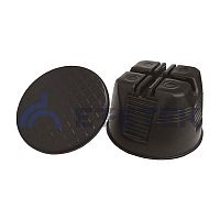 Держатель проводника круглого 8-10 мм для плоской мембранной кровли, пластик с бетоном | код 91053-1 | ЕЗЕТЕК