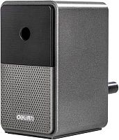 Точилка для карандашей механическая Deli 71160Black 1 отверстие пластик черный | код 1485984 | DELI