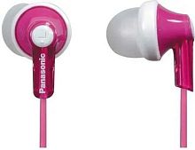 Наушники внутриканальные Panasonic RP-HJE118GU 1.1м белый/розовый проводные в ушной раковине (RP-HJE118GUP) | код 796209 | PANASONIC