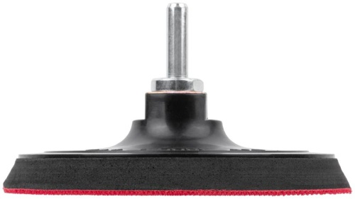 Диск шлифовальный с липучкой черный, гайка М14 + переходник для дрели, 125x10 мм | код 39627 | FIT фото 6