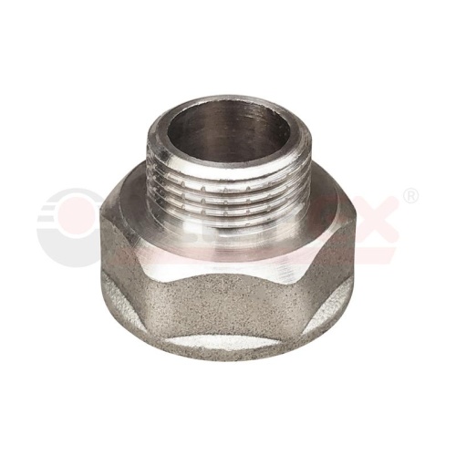 Переходник никелированный ВР 1/2дюйм-НР 1/4дюйм (400/10) | код VF.592.N.012.014 | VALFEX