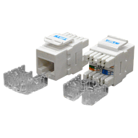 Модуль Keystone RJ45, Cat.6, UTP, 180 градусов, белый | код TWT-OK45UTP180/6-WH | TWT